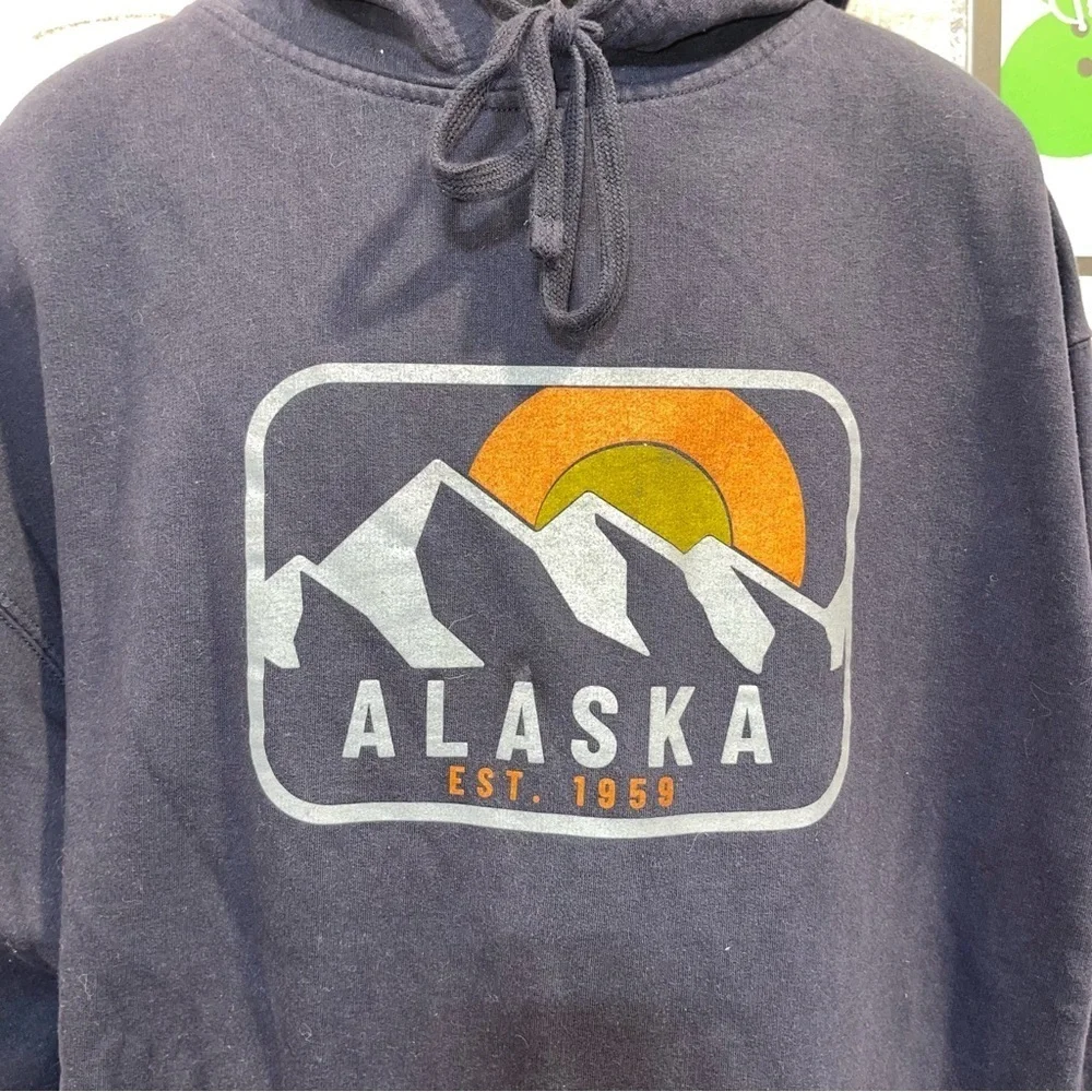 Alaska Graphic Navy Hoodie XL